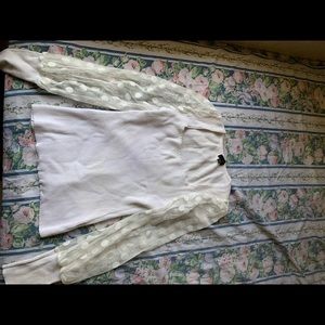 White shirt with sleeve